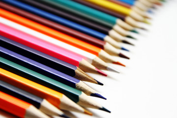 Wooden pencils background