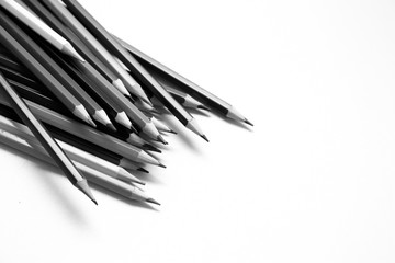 Wooden pencils background