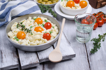 Traditional pasta with vegetables