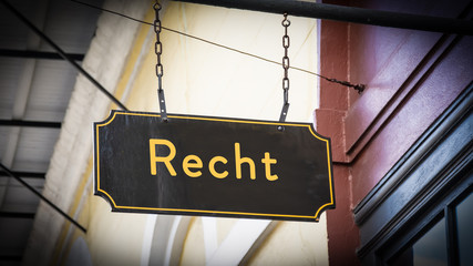 Schild 346 - Recht