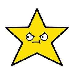 cute cartoon gold star