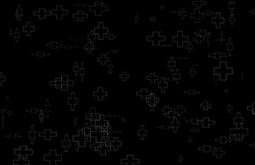 Abstract Glowing Shape Outlines Background Tabloid 11x17 13