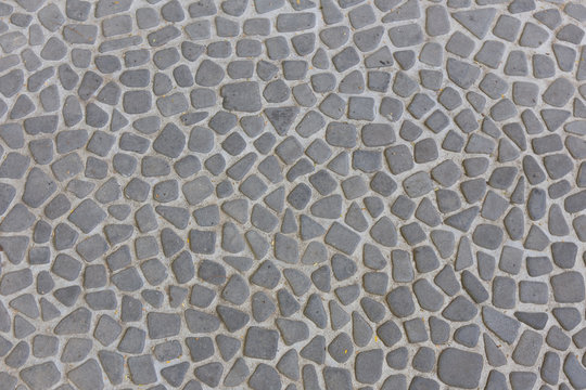 The pebble stone floors and wall, background textures