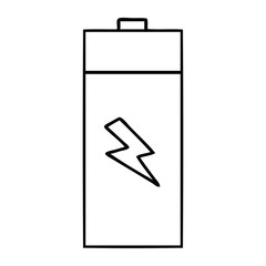 line drawing cartoon electrical battery