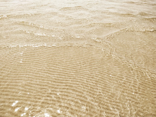 ripple sand and sea water