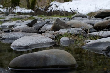 Rocks in a Still Stream