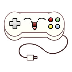 gradient shaded cartoon game controller