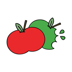 cute cartoon apples
