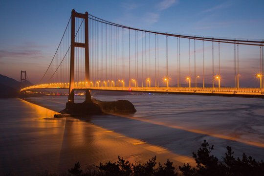 Zhejiang boat Hou door cross-sea bridge in Shanxi Province