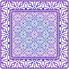 Obraz premium Geometric Pattern. Vector Illustration. Design For Wallpaper, Flyer, Book, Brochure. Purple gradient color