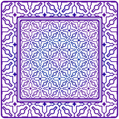 Geometric Pattern. Vector Illustration. Design For Wallpaper, Flyer, Book, Brochure. Purple gradient color