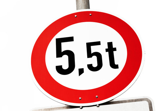 5,5 Tonnen Verkehrszeichen