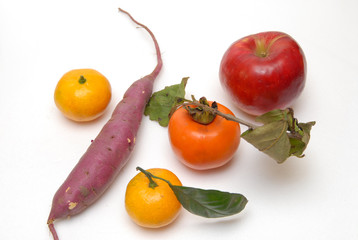 りんご　みかん　サツマイモ　柿