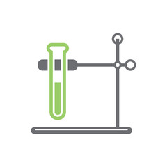 Chemistry glassware icon on background for graphic and web design. Simple vector sign. Internet concept symbol for website button or mobile app.