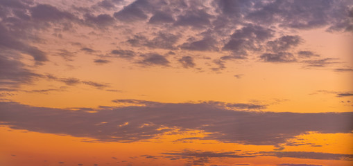 Sunset sky over eastern Saudi Arabia