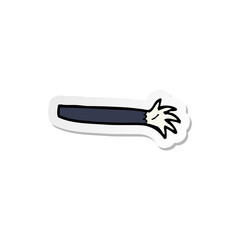 sticker of a cartoon halloween vampire arm