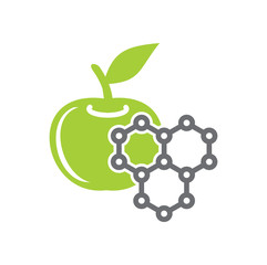 GMO icon on background for graphic and web design. Simple vector sign. Internet concept symbol for website button or mobile app.