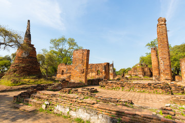 Ayutthaya historical park covers the ruins of the old city of Ayutthaya,  Wat phra si sanphet.