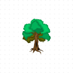 tree isolated illustration