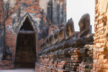 Ayutthaya historical park covers the ruins of the old city of Ayutthaya, Wat Chaiwatthanaram.