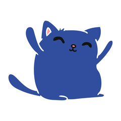 cartoon of cute kawaii cat