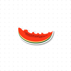 watermelon isolated illustration