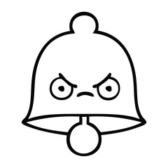 line drawing cartoon bell