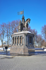 Obraz premium Monument to the Prince Vladimir the Red Sun and sanctifier Feodor, in Vladimir city, Russia