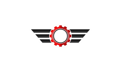 logo gear and wings