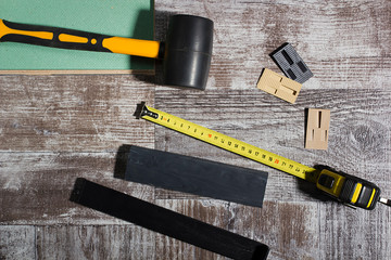 Tools for laying laminate