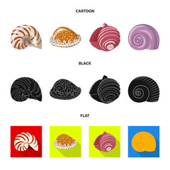 Isolated object of animal and decoration icon. Set of animal and ocean stock symbol for web.