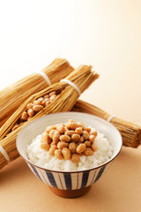 納豆　Japanese food Natto