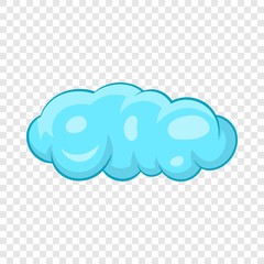 Cloud icon in cartoon style on a background for any web design 