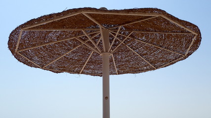 parasol texture in the hot summer