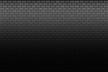 Wall on dark background. Stonewall bricks banner.