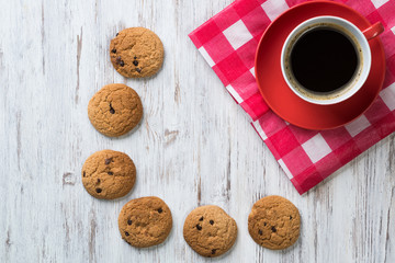 Cup of refreshing coffee