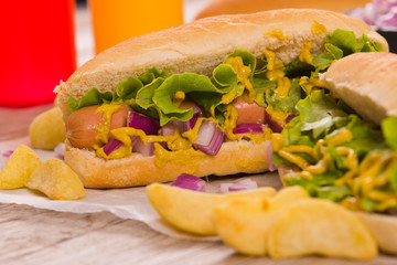 Hot dogs. 