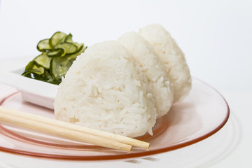 Oniguiri and Sunomono