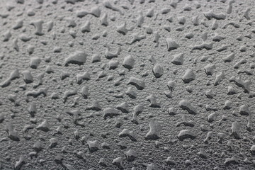 Water drops on a black background – images  