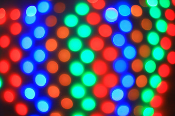 blurred image of colorful lights.Christmas background. holiday concept