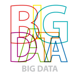 Vector big data. Broken text
