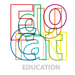 Vector education. Broken text