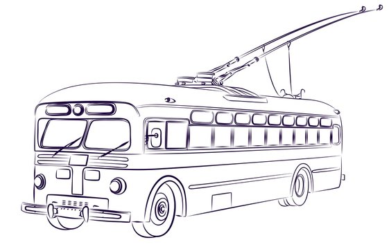 Троллейбус раскраска для детей распечатать Trolleybus Images - Browse 461,293 Stock Photos, Vectors, and Video Adobe Stock