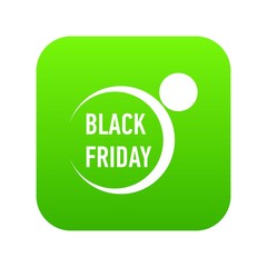 Black friday icon. Simple illustration of black friday vector icon for web