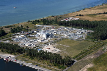 Obraz premium Lubmin, Nord Stream 1, gazociąg ziemny