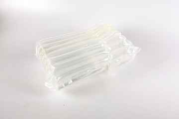 Fototapeta na wymiar Transperent bubble wrap for delivery of fragile item.
