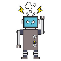 cute cartoon robot