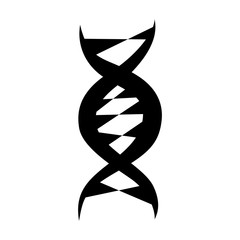 The dna icon. DNA symbol. Flat Vector illustration. Dna icons for your business project. The isolated concept of medical science, genetic biotechnology.