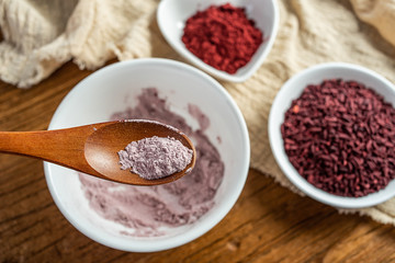Chinese traditional natural pigment food red yeast rice and red yeast rice flour