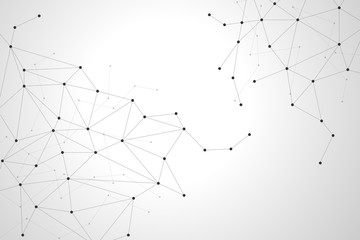 Abstract polygonal background design for business and technology.